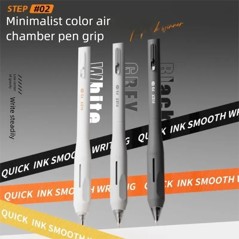 Ergonomic Design Gel Pen 0.5mm Black CS Nib Dual-Bead Quick-Dry Smooth Writing Pen for Students Exams Office High Appearance