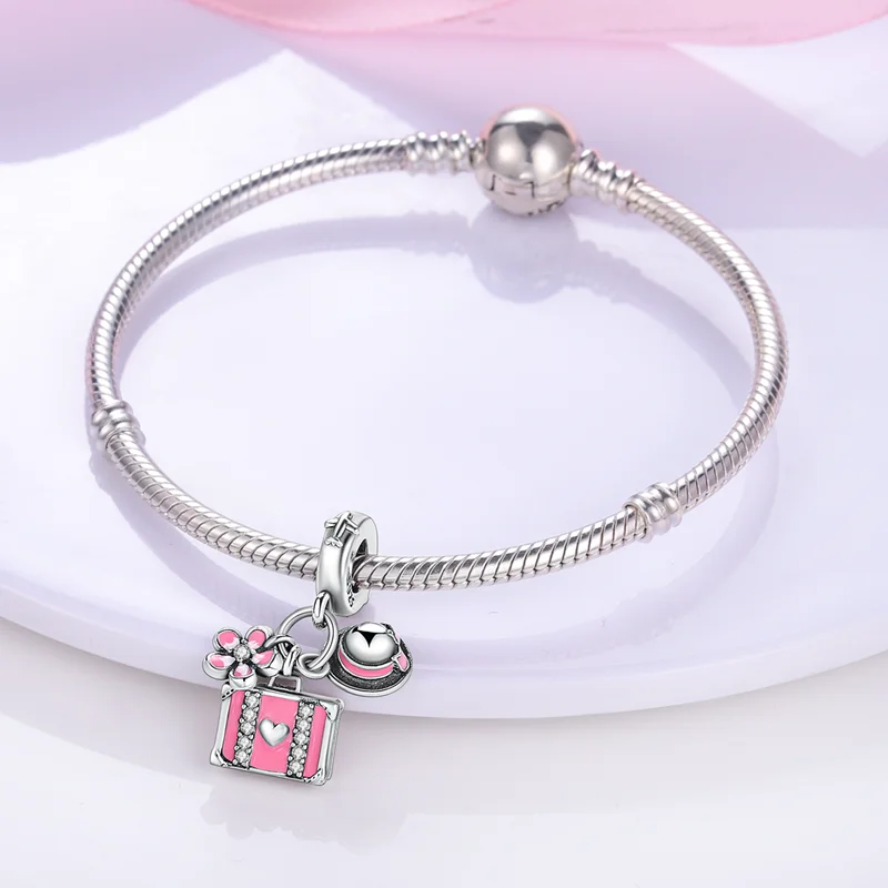 New 925 Sterling Silver Cosmic Star Moon Charms Pendants For Women Fit Original Bracelet DIY Jewelry Gifts