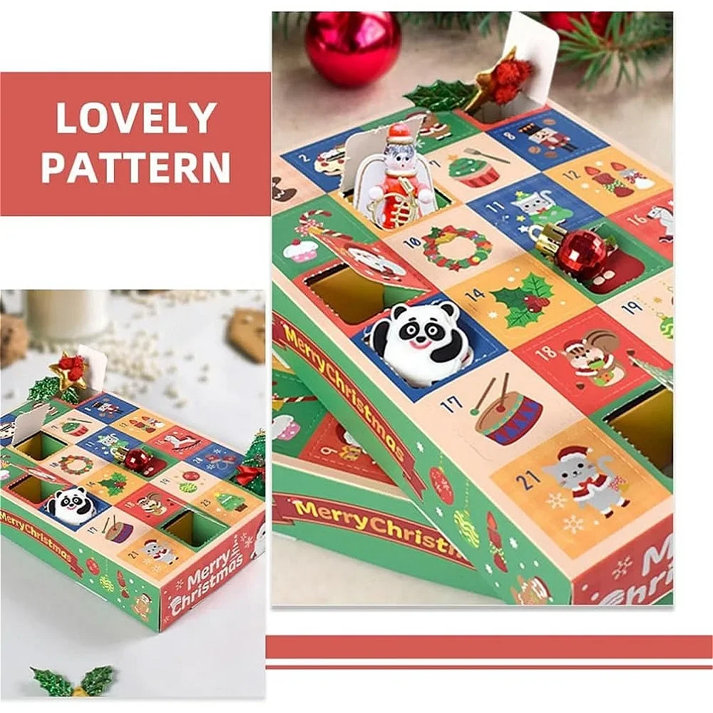 Calendários de advento de natal para preencher caixas de calendários de advento diy 24 vazio preenchível calendário de contagem regressiva de natal 24 dias caixas de presente