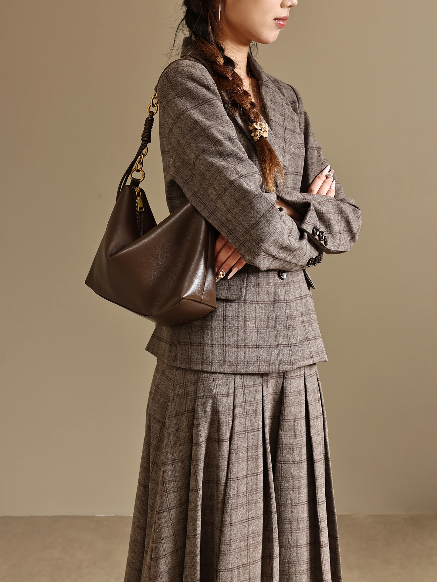 

Сумка Filoti из натуральной кожи, повседневная женская сумка-пельмень из мягкой кожи, осенне-зимняя, на одно плечо, кроссбоди, легкая