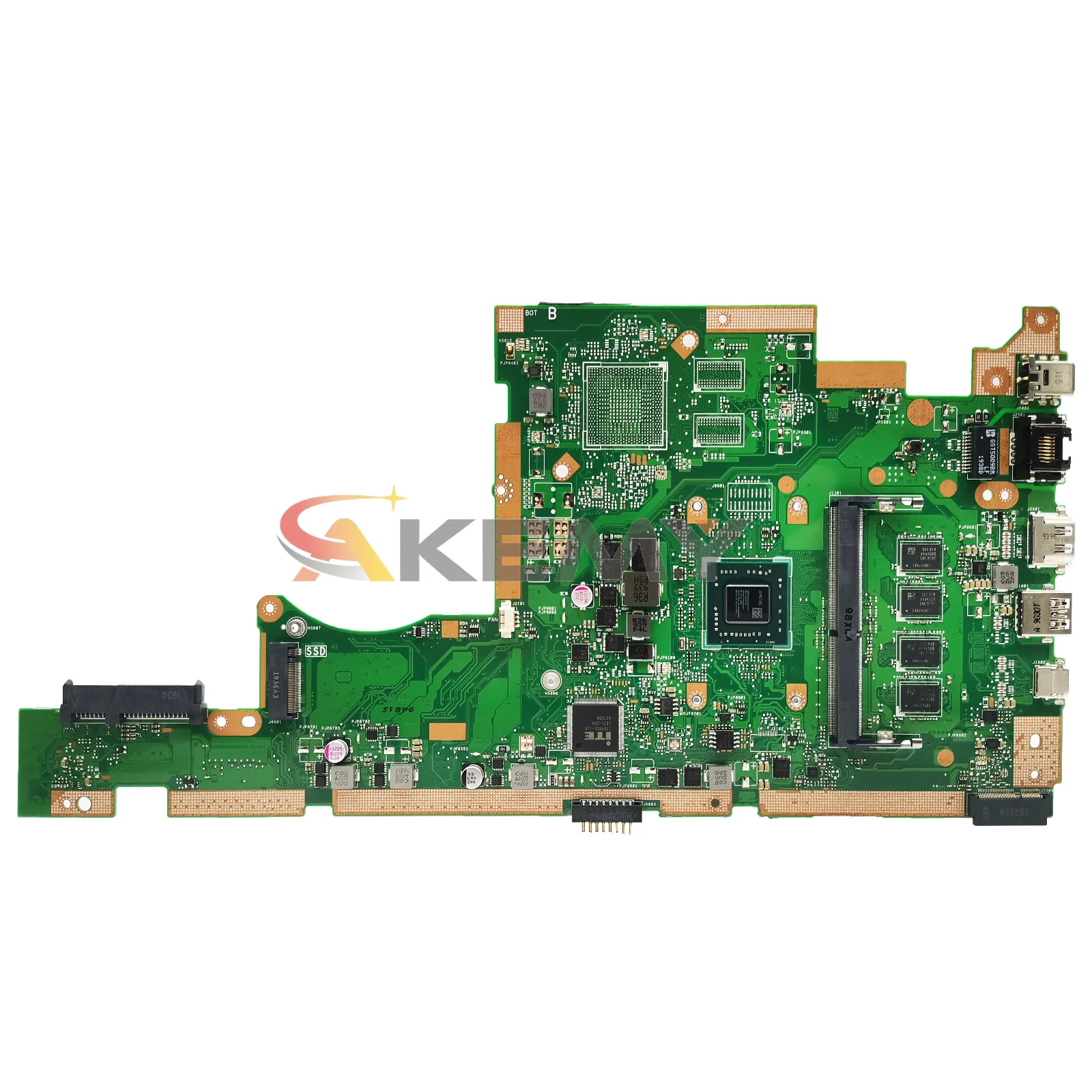 Imagem -05 - Akemy X505bp Mainboard para Asus Vivobook X505ba A505b F505b K505b V505b Placa-mãe para Laptop e2 a4 a6 a9 Cpu 4g 8g-ram Uma pm