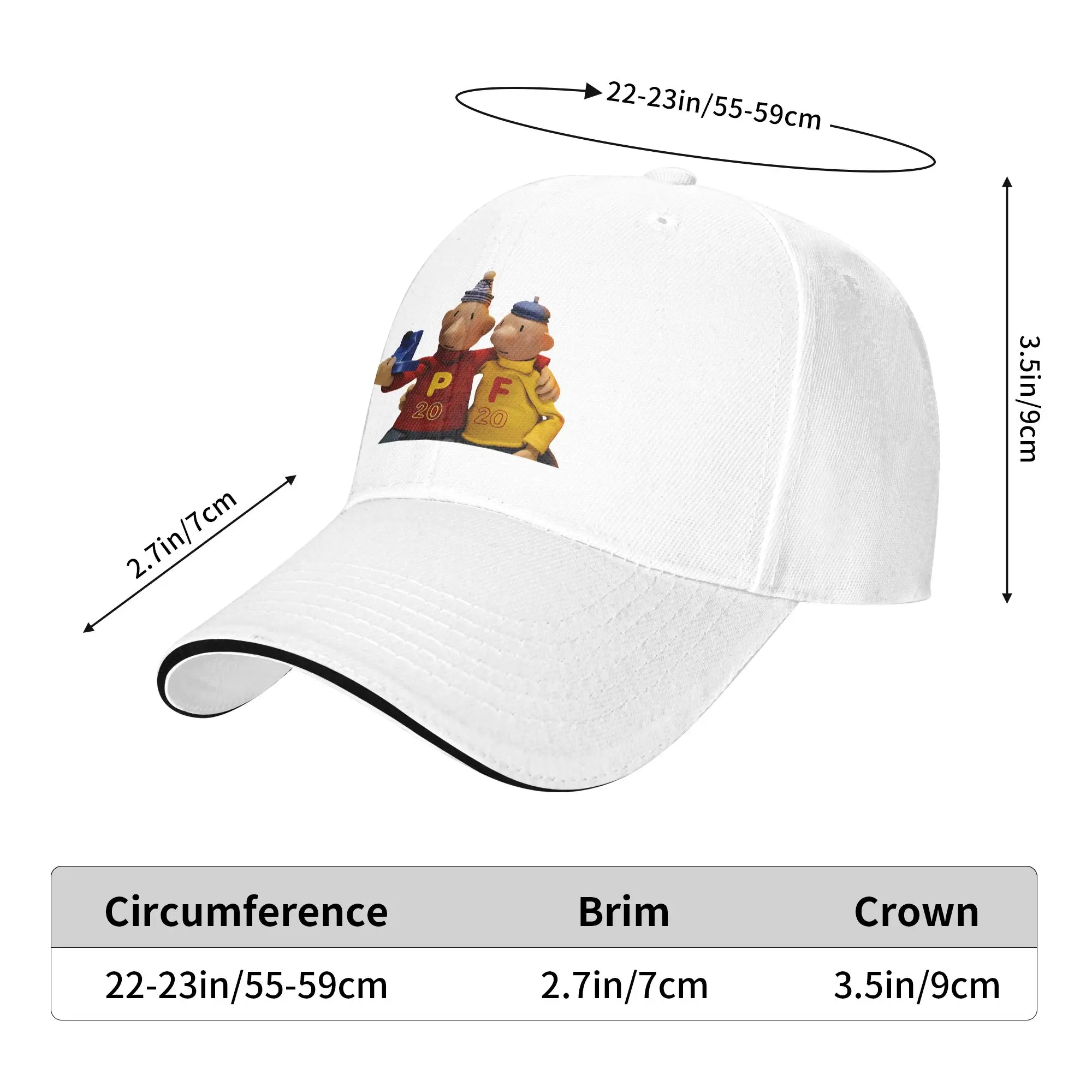 Summer Casual Baseball Cap Pat & Mat Outdoor Sports Trucker Hat For Couple Women Hot Sale  y2k Funny Snapback Cap