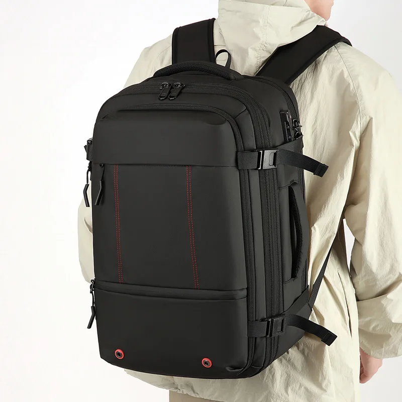 Tas Ransel Kompresi Vakum 35L yang Dapat Diperluas, Tas Laptop untuk Perjalanan dan Hiking dengan Penutup Tahan Air, Tas Ransel Ringan untuk Aktivitas Luar Ruangan