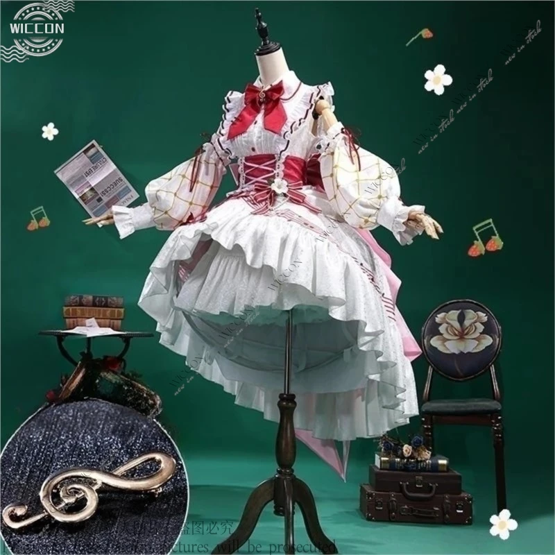 

15th Anniversary Strawberry Dresses Cosplay Costume Woman Anime Roleplay Sets Dress Cosplay Clothes Project Sekai Colorful Stage