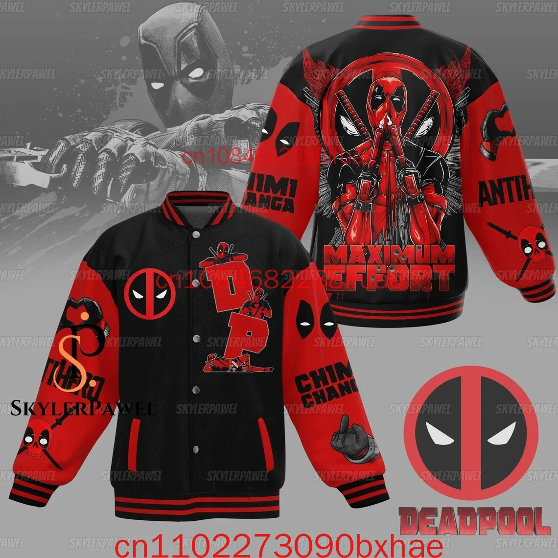 

New Deadpool Baseball Jacket Wolverine And Deadpool Jacket Superhero Jacket For Men Women Funny Deadpool Shirt
