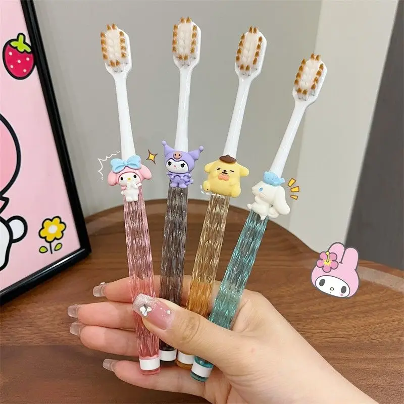 

Mymelody Kuromi Cinnamoroll Children's Toothbrush Anime Cartoon Sanrio Home Toothbrush Adult Toothbrush Girls Toothbrush Gift