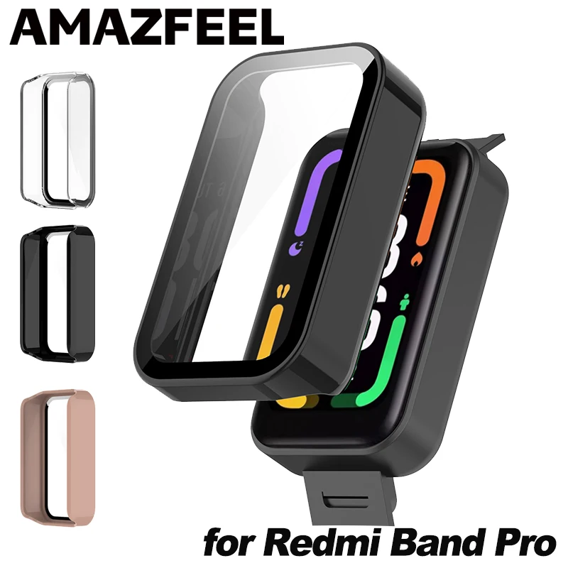 

40pcs Case For Redmi Smart Band Pro Cases Protective Shell For Xiaomi Redmi Band Pro Screen Protector Tempered Glass Film Cover