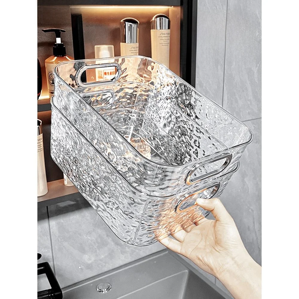 

Acrylic Storage Box Room Card Luxury Transparent Mask Skincare Products Snas Miscellaneous Items Rectangular Plastic Box