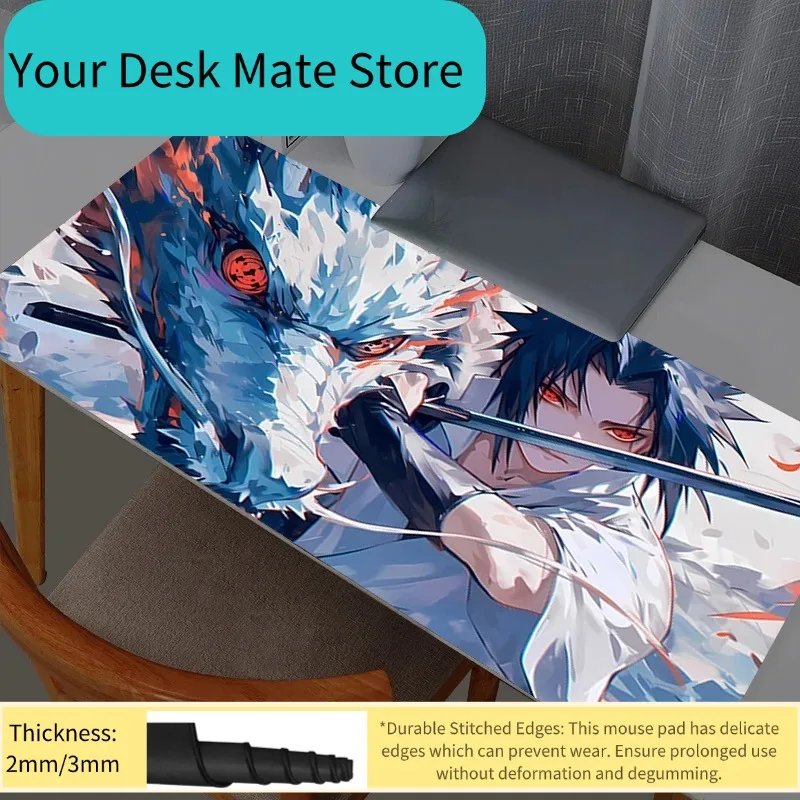 Mouse Pad Gamer Notebook Games Mouse Pad XXL Keyboard Pad Large Mousepad Mouse Mat Gaming Naruto Itachi Uchiha Desk Mat