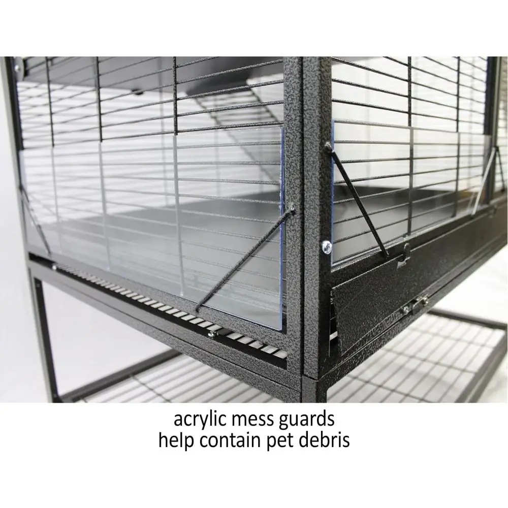 Mansion Cage (6-Level) - Durable 100% All-Metal Multi-Level Cage or Chinchillas, Rats, errets, Prairie Dogs, Degus, Mice