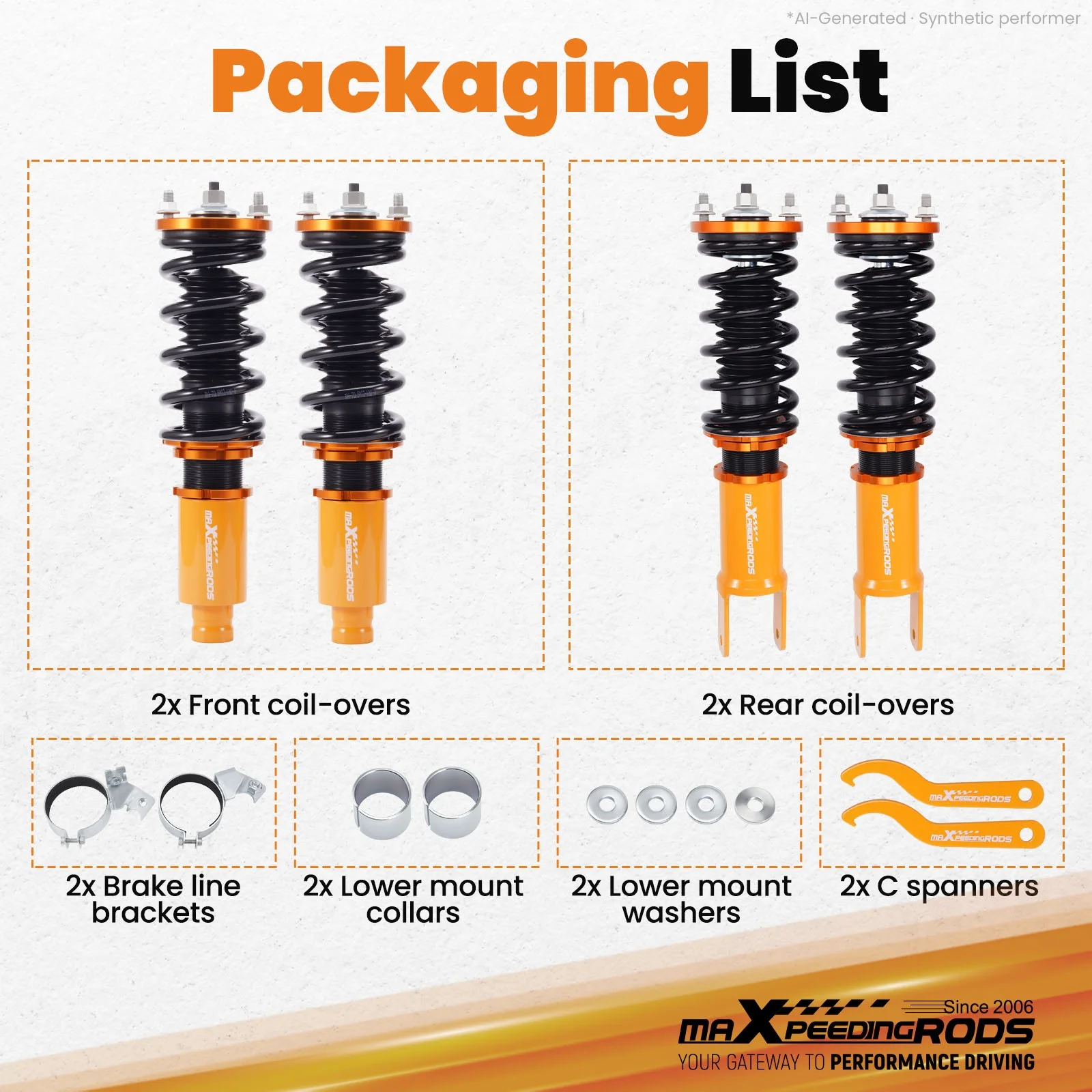 Street Coilovers Adjustable Shocks Absorber for Honda Civic 92-00 Integra 94-01