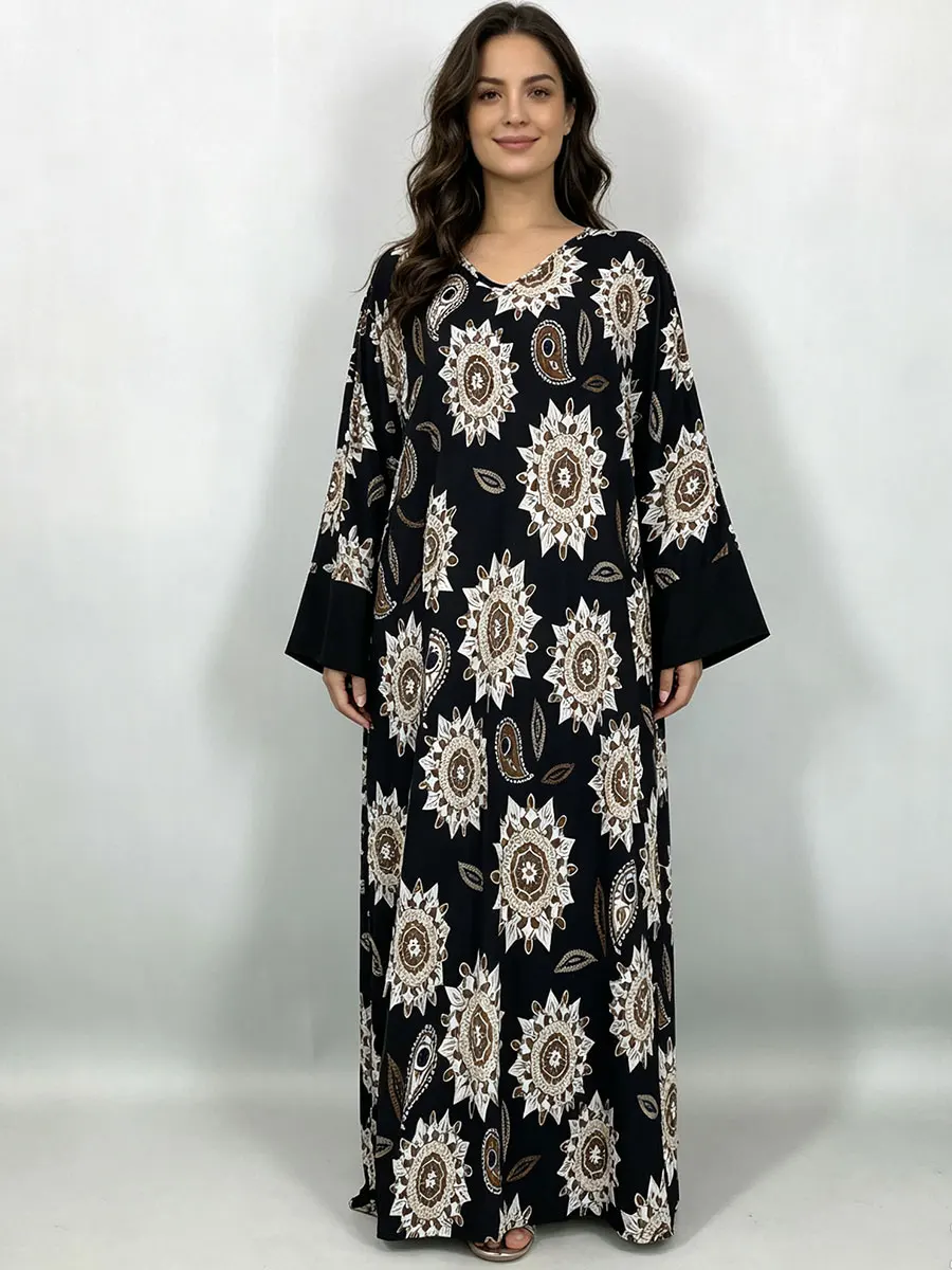 ชุดเดรสยาวไซส์ใหญ่สำหรับผู้หญิ - Boho Summer Beach Maxi Dress บทวิจารณ์และราคา
