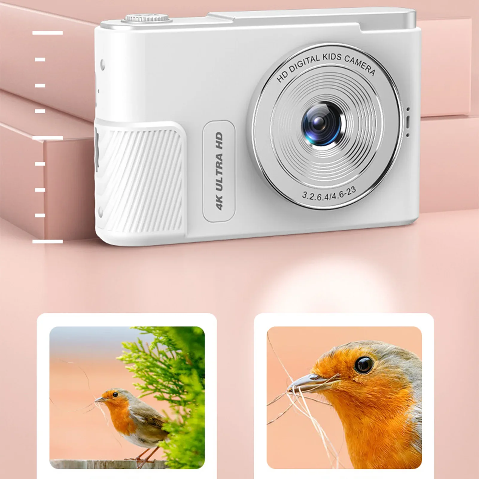 

Camera Digital Camera 48MP 4K 16x Digital Zoom 2.4 Inch Screen Portable Compact Camera for Kids Students Vlog