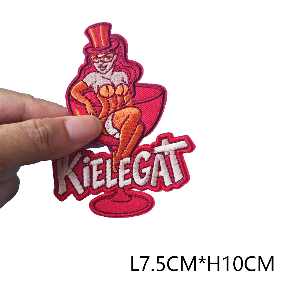 Carnival Red And Orange Embleem for Clothing Iron on Embroidered Sew Applique kielegat Patch 076 Patches