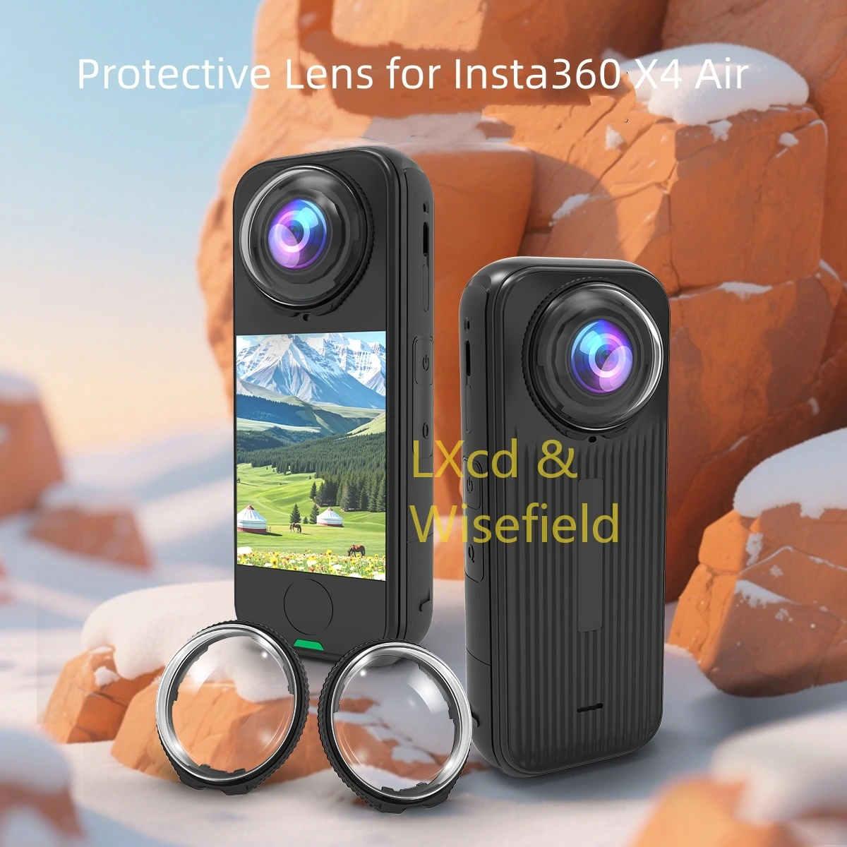 

10H оптическое закаленное стекло защитная линза для Insta360 x4 Air AR покрытие светопроницаемость зеркальный чехол защитный аксессуар