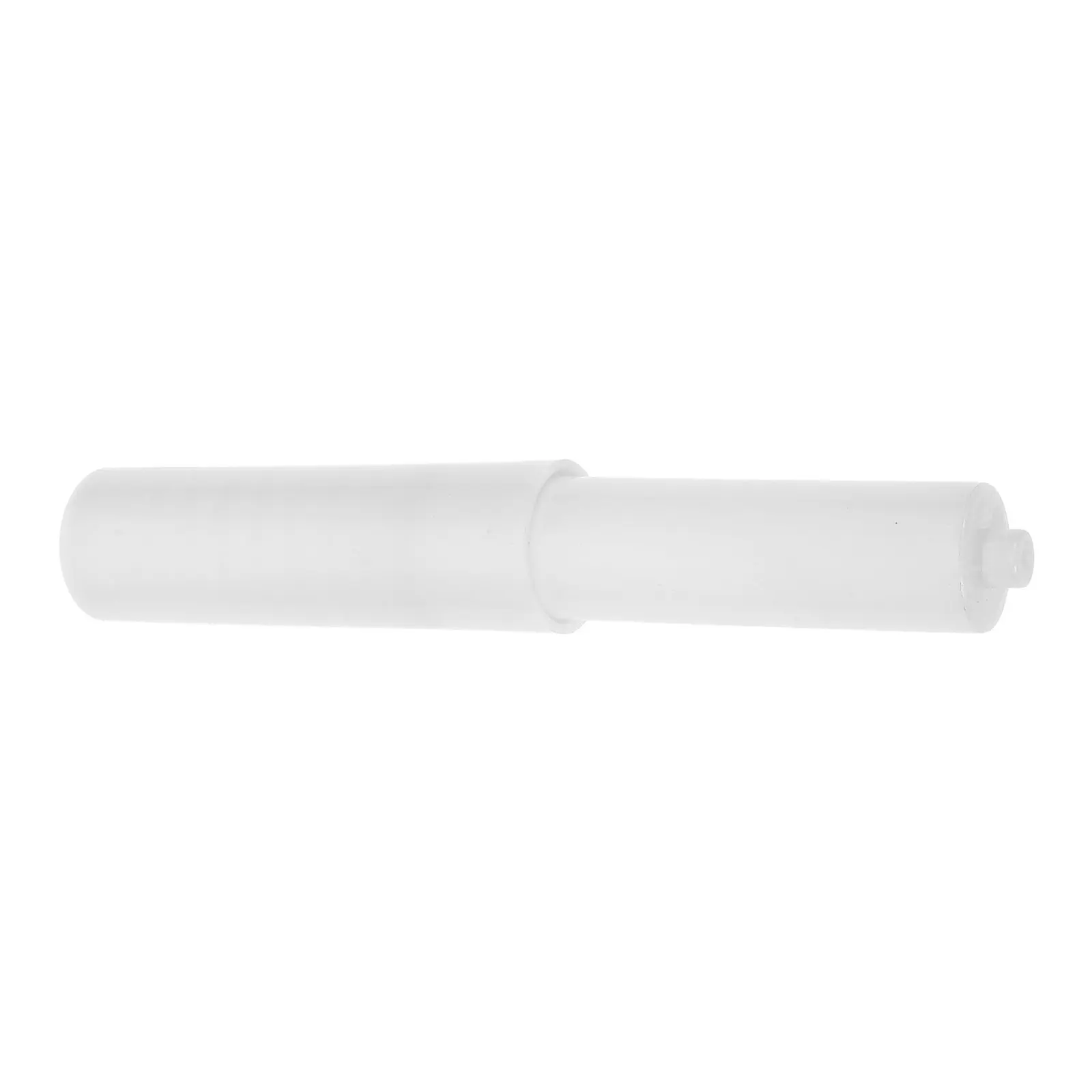 Telescopic White Toilet Paper Holder Adjustable Sliding Rod ABS Plastic Roll Holder for Bathroom Tissue Organization Effortless