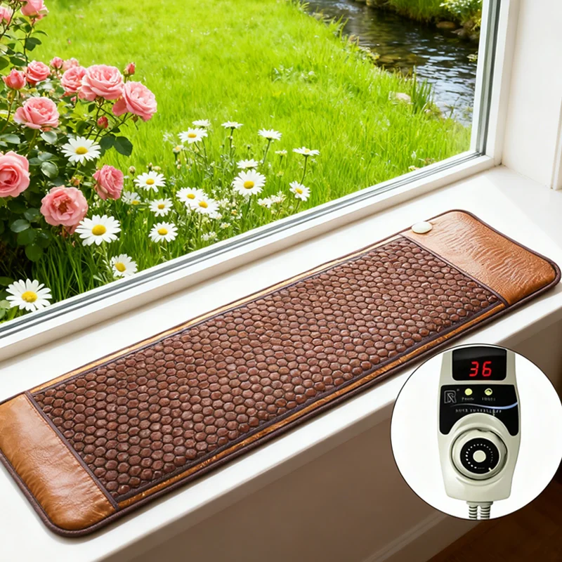 Heating Pad for Back Pain Relief - Electric Heating Mat with Far Infrared Technology Muscle Pain Relief  Germanium Tourmaline
