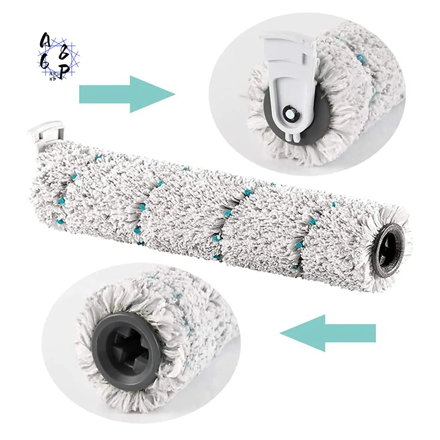 A68P-For Bissell Crosswave Cordless Max 2554 2590 2593 Series Vacuum,Multi-Surface 2787 Brush Rolls And 1866 Vacuum Filters