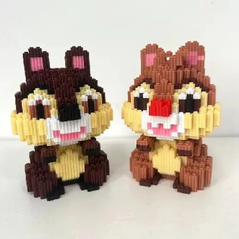 

Cute Squirrel Qichititi Combination Building Blocks Toy Small Particle Bricks Children's Assembly Ornament Gift Quick Delivery