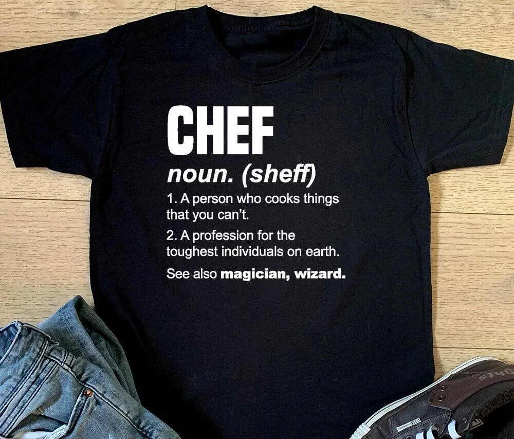 Chef Dictionary T Shirt Funny Head Cook Awesome Christmas Birthday Gift Top