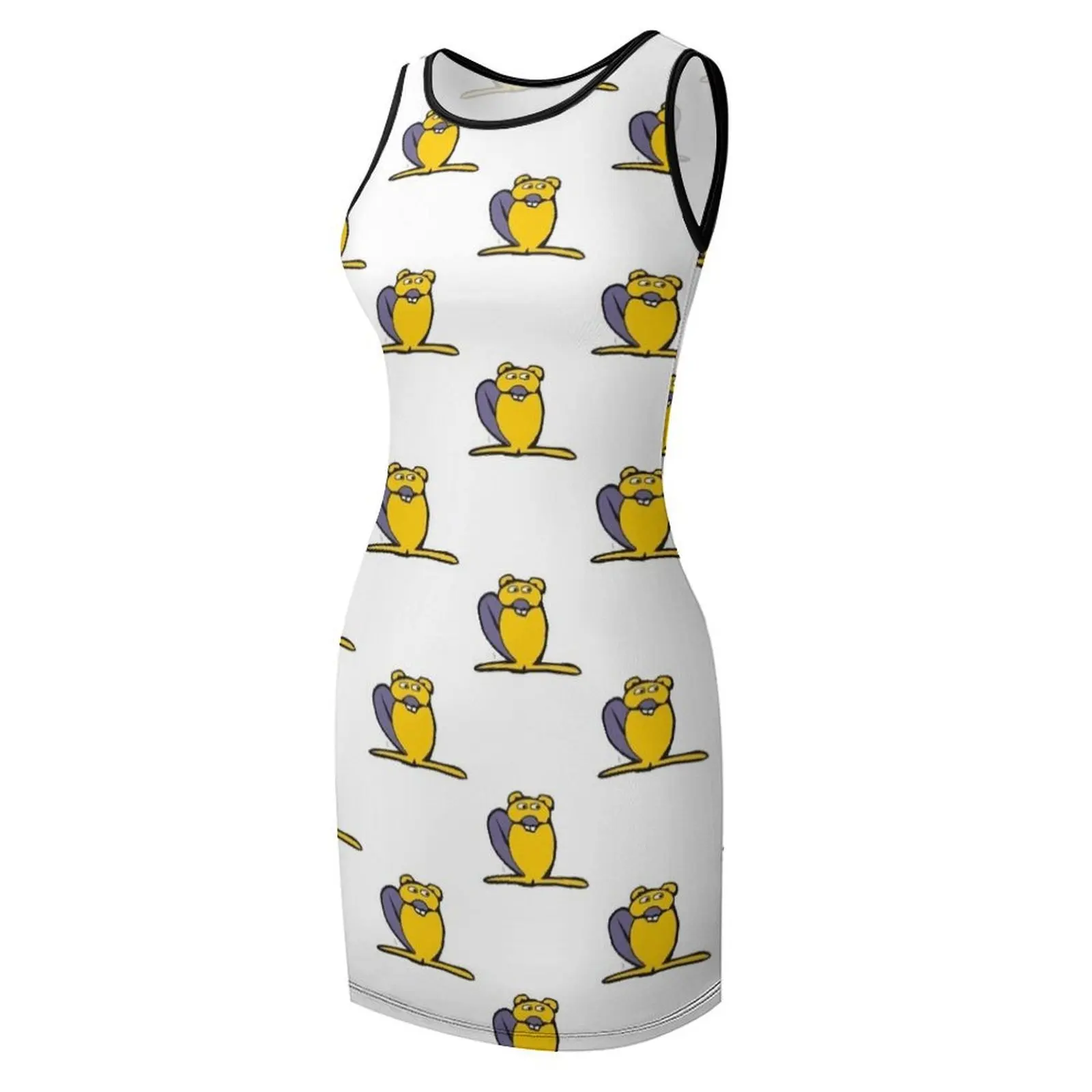 Castoro - Beaver mouwloze zonnejurk luxe dames feestjurk avond prom dames avondjurk luxe feestjurk voor dames