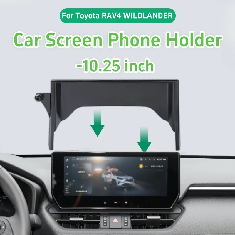 For Toyota RAV4 WILDLANDER XA50 2020 2021 2022 2023 10.1 / 10.25 inch Car Screen Phone Holder Fixed Navigation Bracket Base