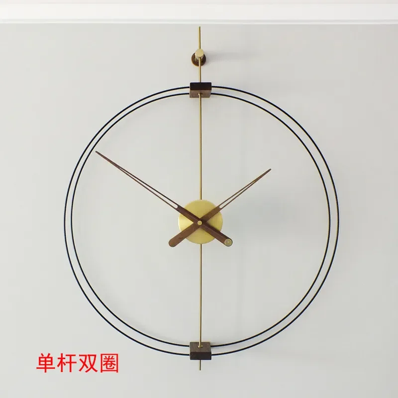 Modern Minimalist Wall Clock for Living Room Silent Non Ticking Home Decor Light Luxury Simple Design Round Quartz Watch