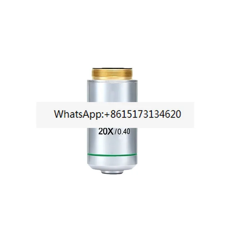 Objectif incromatique PLAN pour microscope Objectif 4X10X20X40X60X100X
