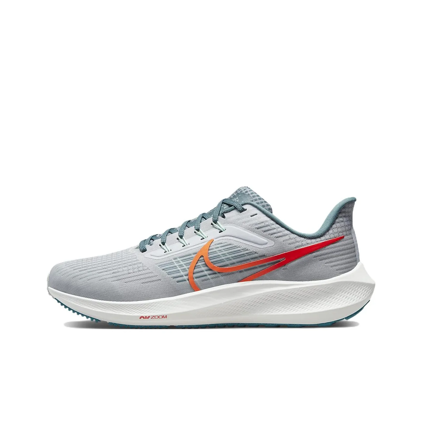 Nike Air Zoom Pegasus 39 Running Shoes Men's Low Top White Gold/Mineral Slate Blue/Bright Cedar Green/Dutch Orange DH4071-003