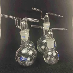 100/150/250/500ml 19/26  24/29 Joint Borosilicate Glass Conical Flat Flush Flask Lab Gas Washing Bottle