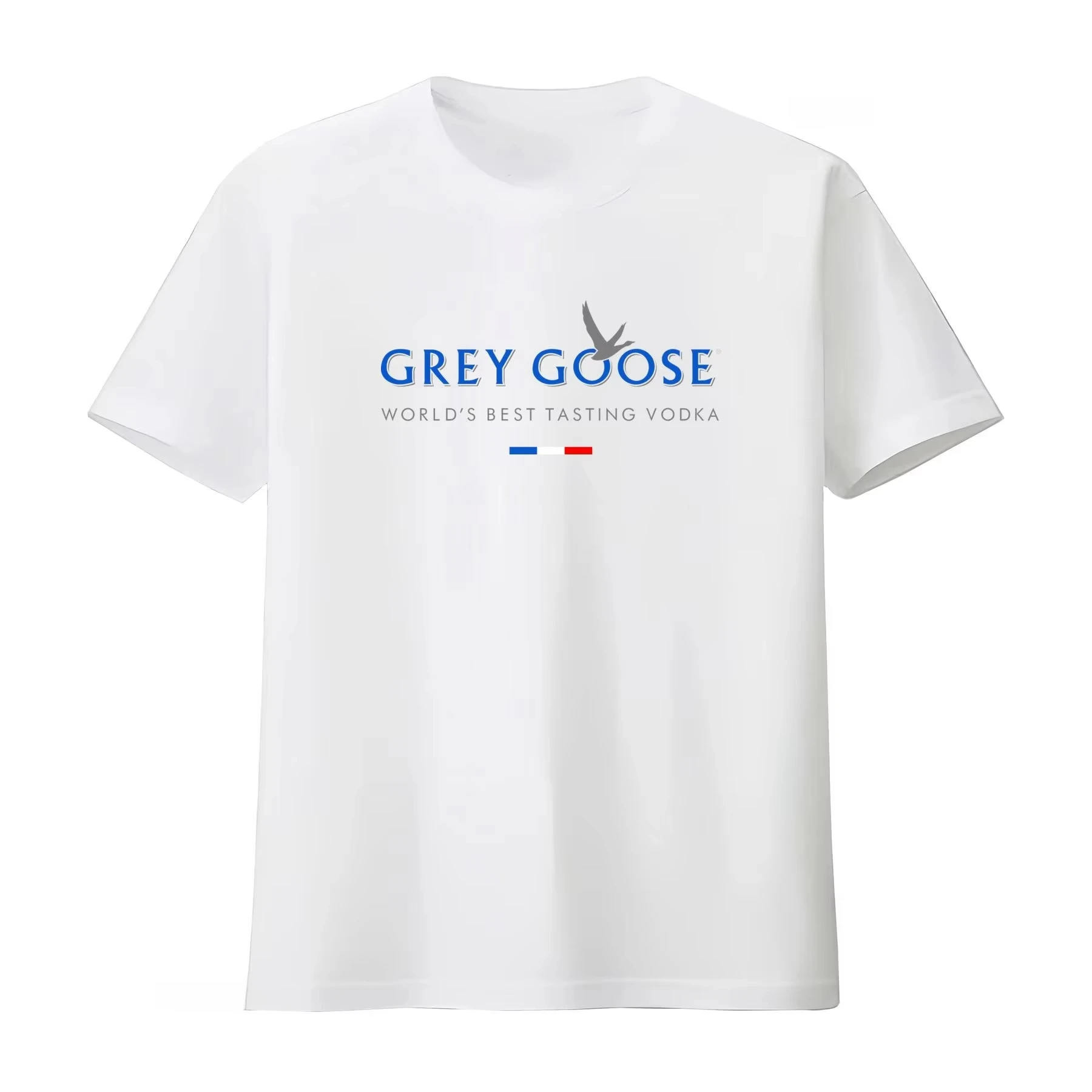 Cool Streetwear Vodka Goose Print Casual T Shirt Vintage Comfortable Streetwear Y2K Versatile Soft Men's and Women's T Shirt