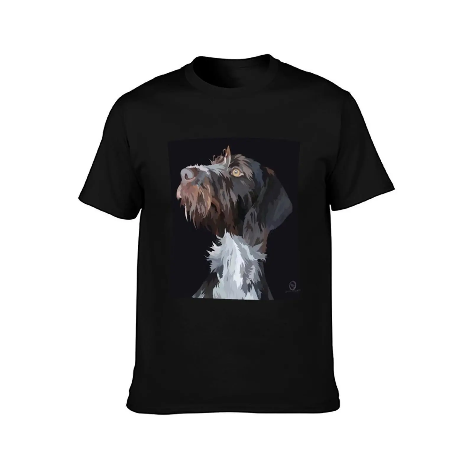 German Wire Haired Pointer T-Shirt man t shirts high quality luxury brand t shirt for man T-Shirt