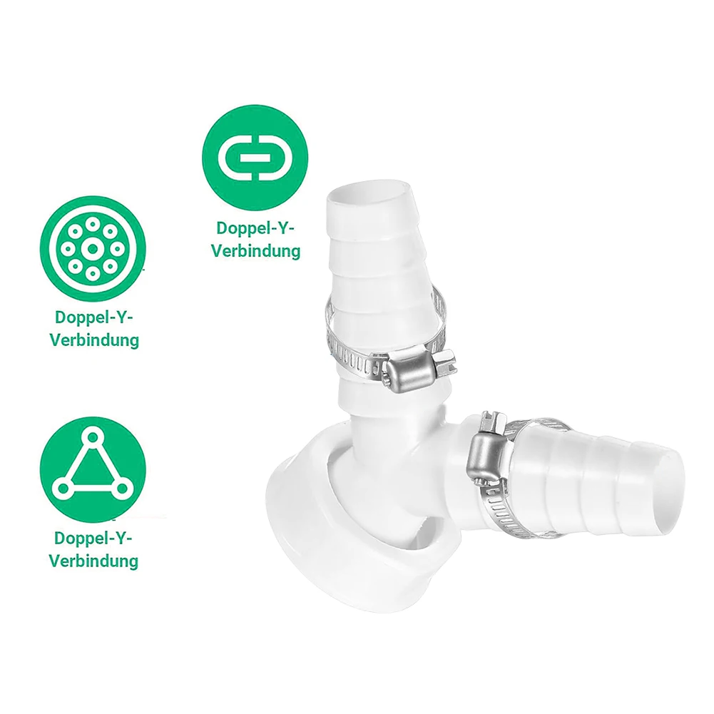 Multi Functional Drain Hose Connector Drainage Fitting Drainage Y-adapter 13 X 12 X 5 Cm Washing Machine Adaptor