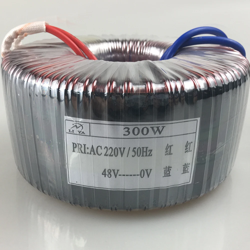 

300W toroidal transformer 220V to 48V/50V/60V/70V stepper driver power amplifier transformer can be customized