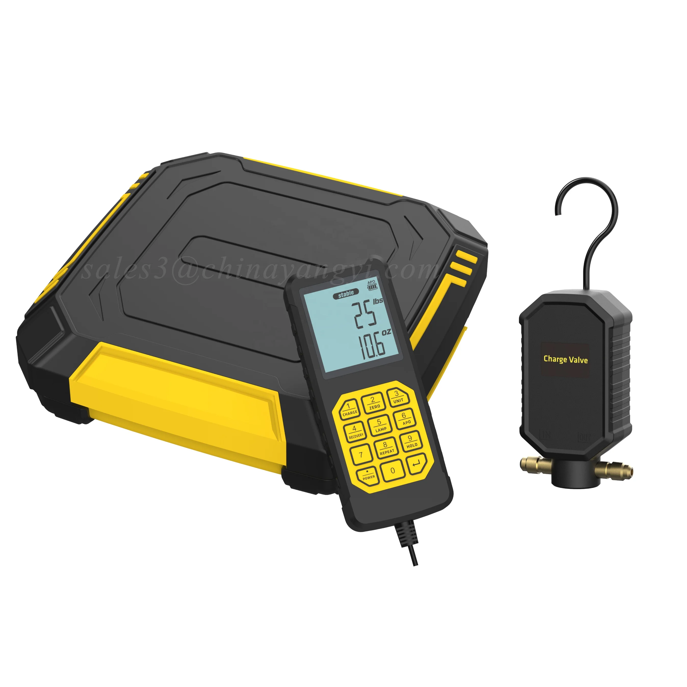 HVAC Industrial Grade 100kg OEM Refrigerant Electronic Scale for Refrigerant Recovery Tanks and Freon Charging in stock