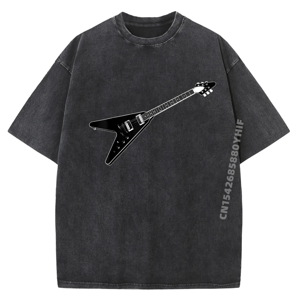 

Футболка Flying Guitar Hard Heavy Death Nu, мужская футболка из 100% хлопка с короткими рукавами, потертая футболка в стиле ретро, фигурки