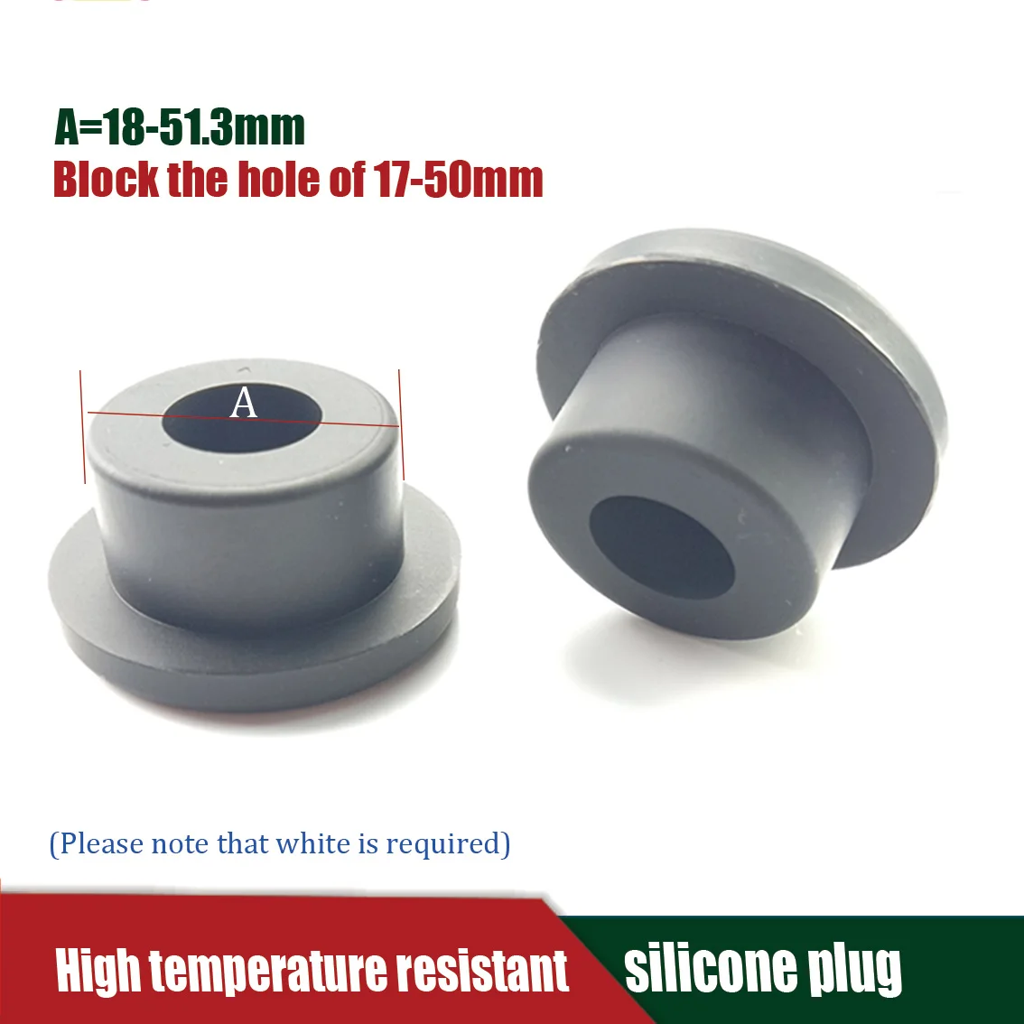 

Колпачки из силиконовой резины Т-образная заглушка, защелкивающаяся прокладка, заглушка для торцевого уплотнения, 18 мм-51,3 мм, черная/белая пылезащитная заглушка Waterp