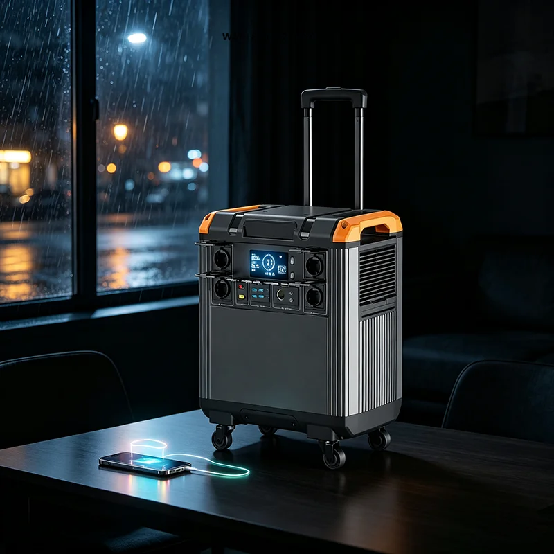 SENMEI Heavy Duty Wheeled Power Station for Wilderness Survival and Emergency Backup Use