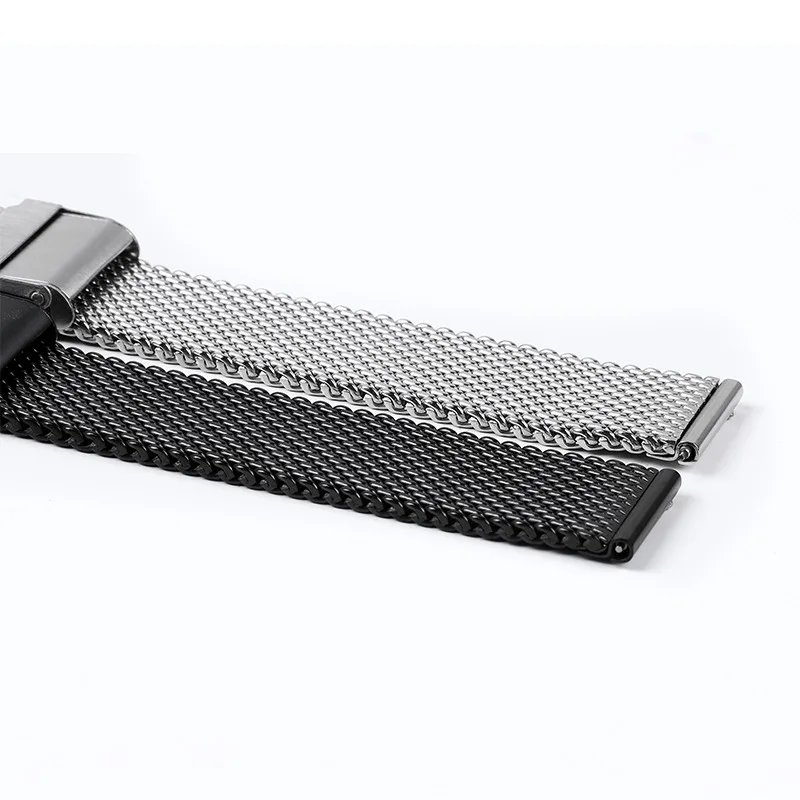 Women Men Universal Smartwatch Strap 1.0mm 0.6mm Milanese Mesh Quick Release Band for DW for Omega Stainless Steel Bracelet Belt image 4