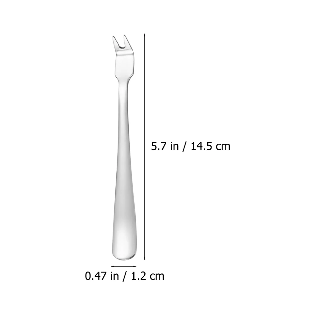 

5 Pcs Stainless Steel Meat Fork Practical Forks Bbq Metal Skin-friendly Grill Utensils Camping Serving Sturdy
