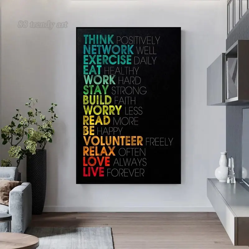 Lion Face Motivational Art Posters Inspirational Qoutes Canvas Painting Modern Office Home Living Room Wall Decor Mural No Frame