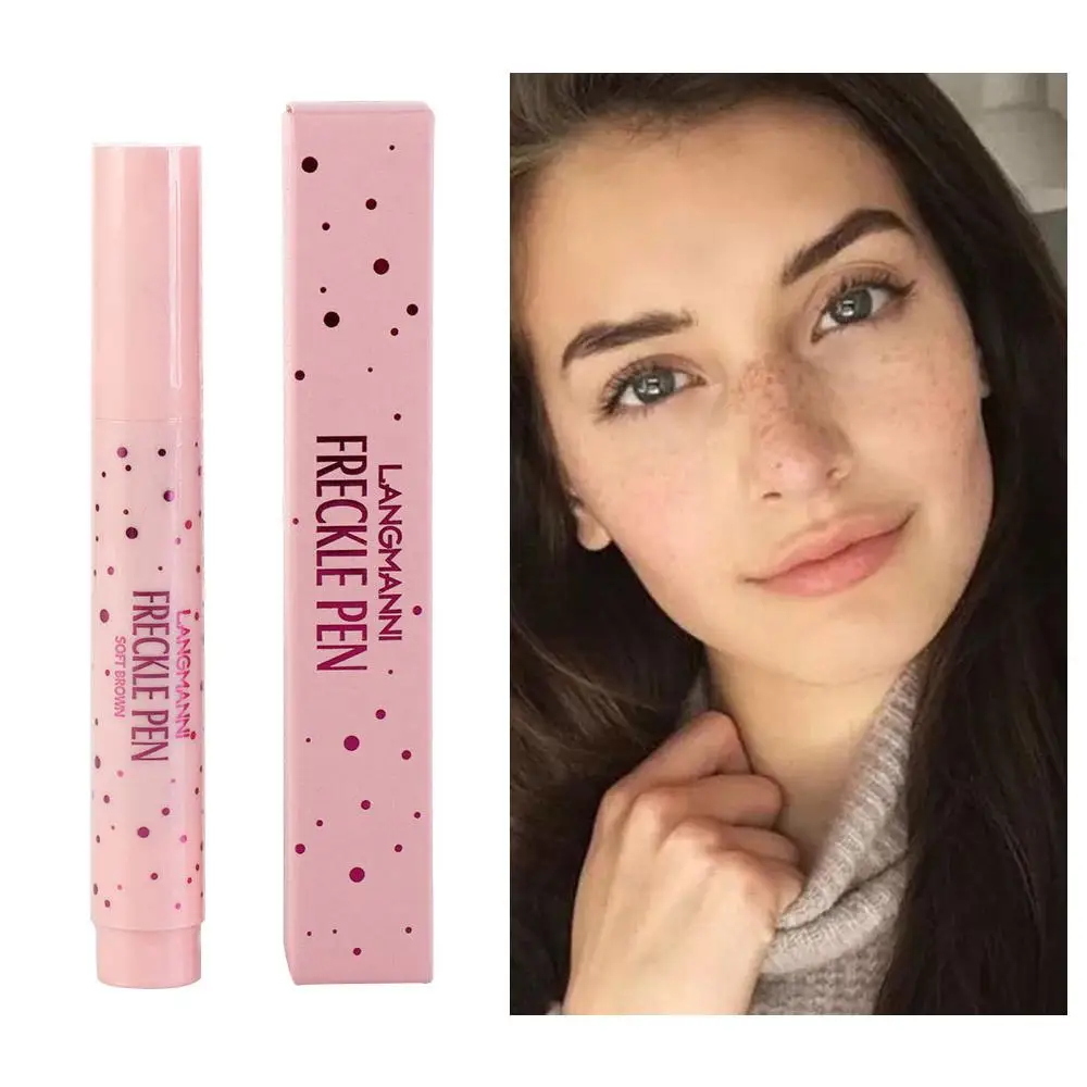 Fake Freckles Waterproof Lifelike Freckle Pen Face Natural Dot Spot Freckles Pencil Brown Long Lasting Beauty