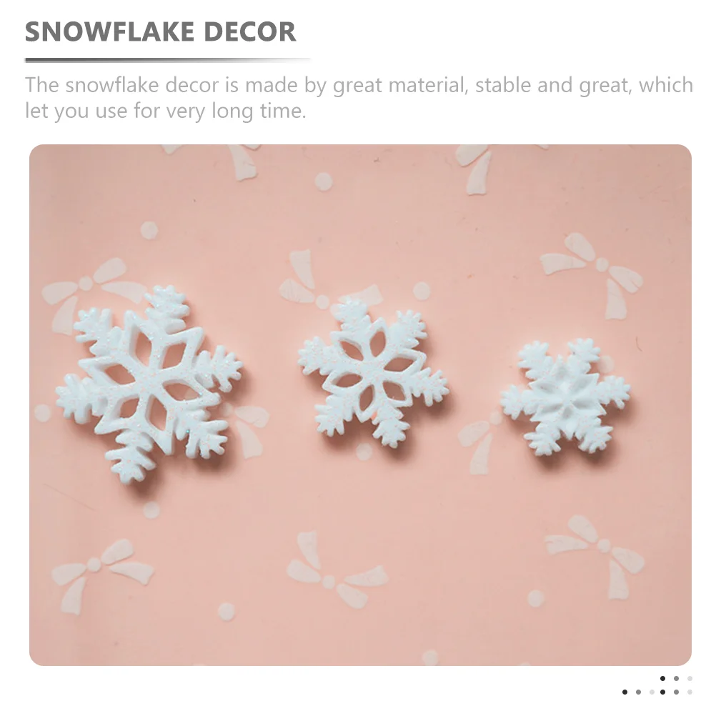 50 Pcs DIY Craft Home Decoration Mini Resin Snowflakes (blue) (large 25cm*10+medium 2cm*15+small 15cm*25) 50pcs Xmas