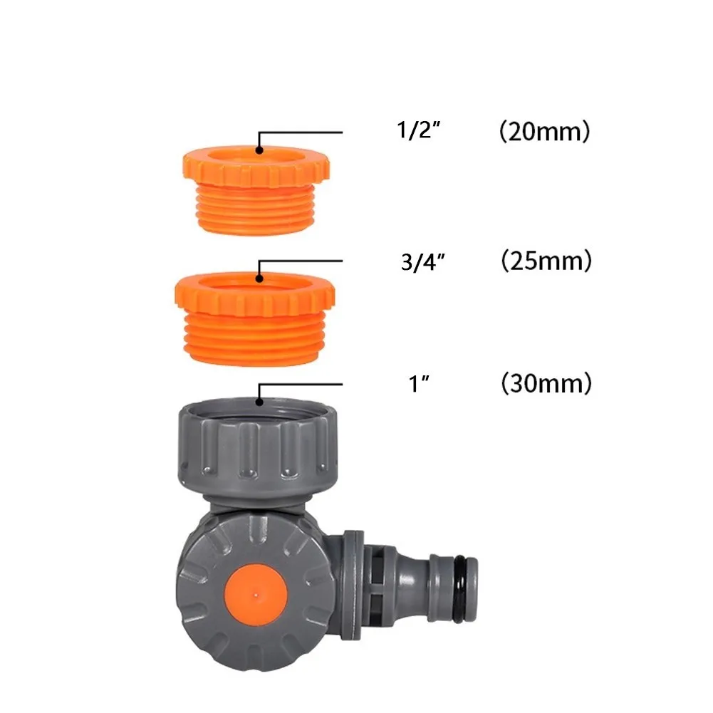 180 Degree Rotational Faucet Connector for Outdoor Water Points Including Garden Tap Outlets and Utility Sink Fittings