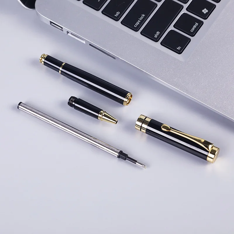 Customized\'s Luxury Brand Roller Ballpoint Pen Metal Office School Supplies Gold Rollerball High Quality Stationery Spinning