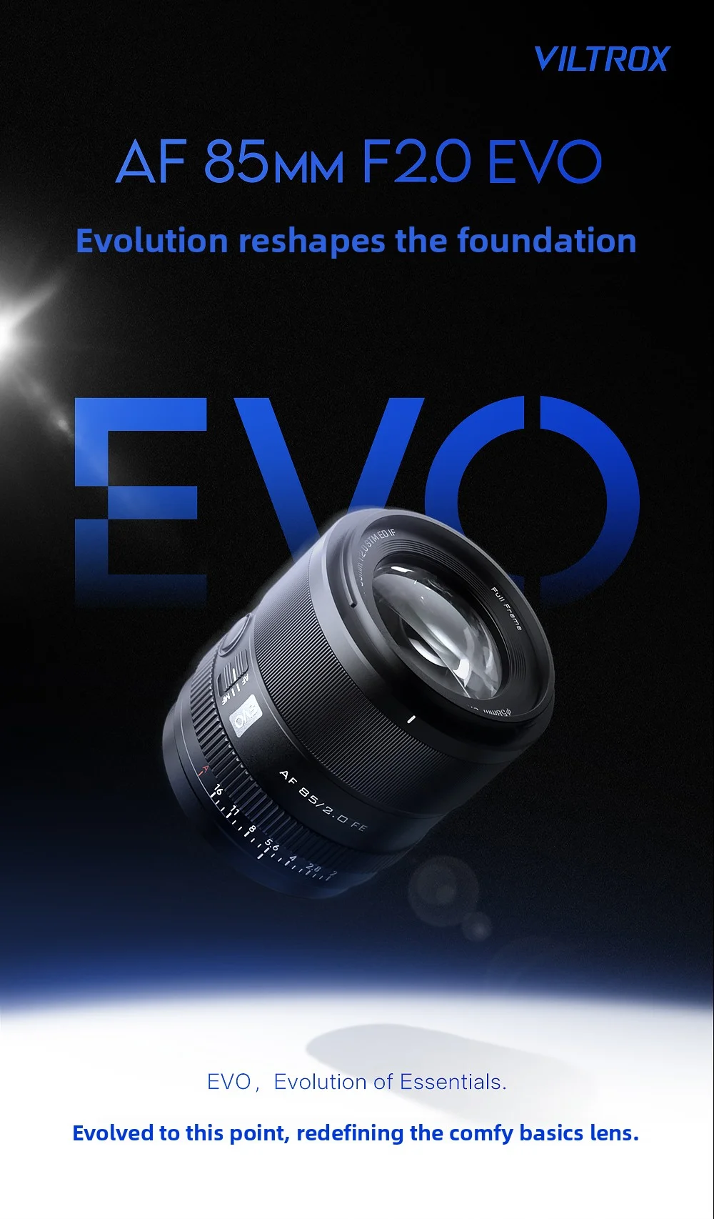 VILTROX 85mm F2.0 EVO Lens Auto Focus Large Aperture Full Frame Mirrorless Camera Lenses for Sony E Mount A7 A7R A7RII ZVE1 A9