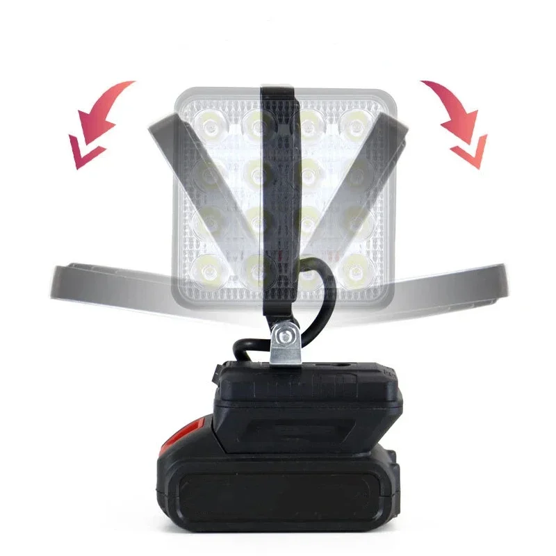 Imagem -06 - Lanterna Led para Exterior Iluminação de Acampamento Makita Dewalt Milwaukee Bosch Luz de Trabalho Bateria Li-ion 18v Novo