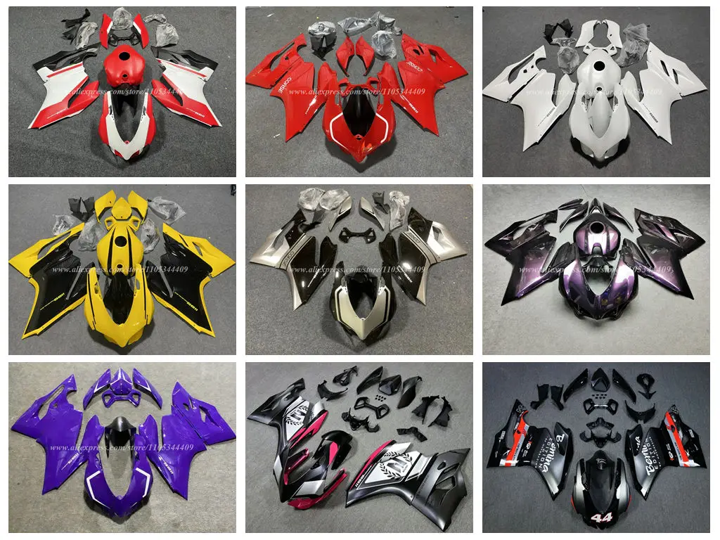 4 Gift new ABS fairing kit - suitable for Ducati 899, 1199, 2012, 2013 models. Vehicle accessories. Customizable.