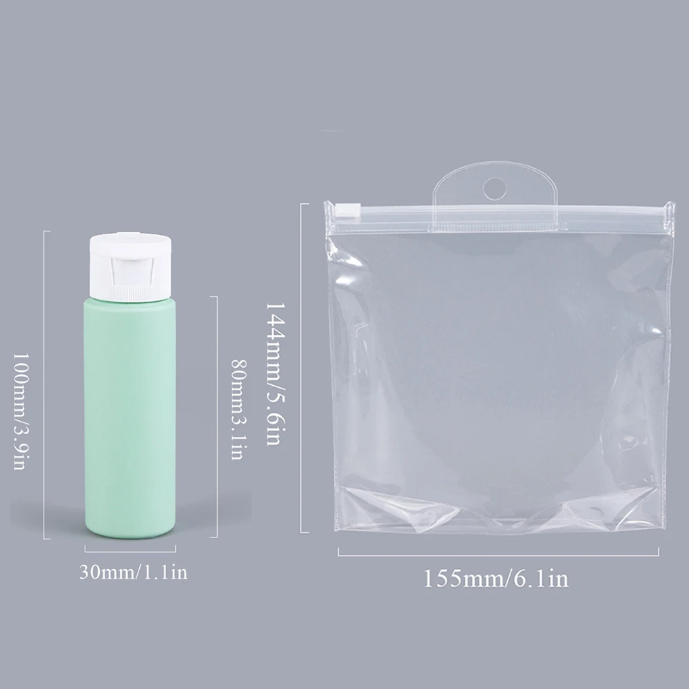 New 50ml Silicone Travel Bottle Empty Refillable Bottles Portable Size Squeeze Tubes Dispenser Liquid Skincare Containers