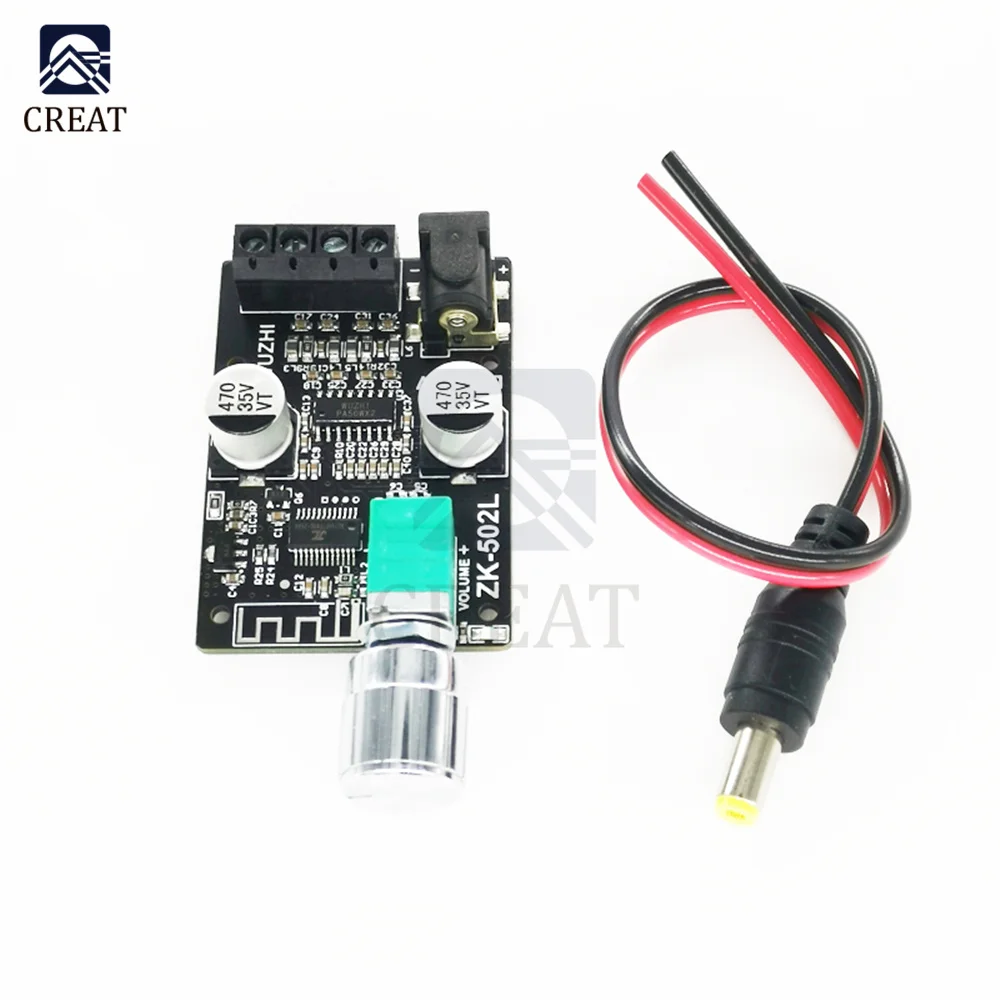 ZK-502L Audio Speakers DIY Bluetooth 5.0 High Power Digital Amplifier Stereo Board 50WX2 502L Bluetooth Amp Amplificador